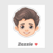 Aangepast gezicht Stickers Aangepaste Logo Afbeeld (Vel)