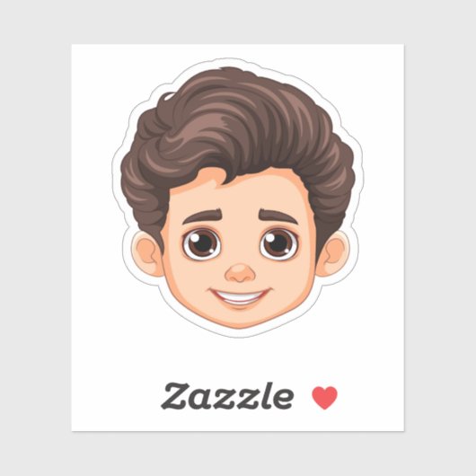 Aangepast gezicht Stickers Aangepaste Logo Afbeeld (Vel)