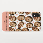 Aangepast Gezichts Foto Hart Grappig Koppel Patroo Case-Mate iPhone Case (Achterkant (horizontaal))