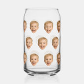 Aangepast Gezichtscadeau, Gepersonaliseerde Gezich Blikvorm Glas (Voorkant)