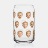 Aangepast Gezichtscadeau, Gepersonaliseerde Gezich Blikvorm Glas (Achterkant)