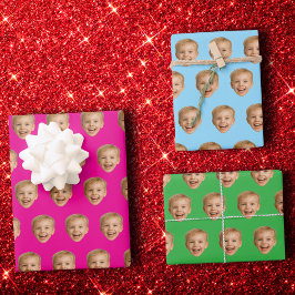 Aangepast Gezichtscadeau, Gepersonaliseerde Gezich Inpakpapier Vel