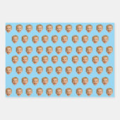 Aangepast Gezichtscadeau, Gepersonaliseerde Gezich Inpakpapier Vel (Voorkant 2)