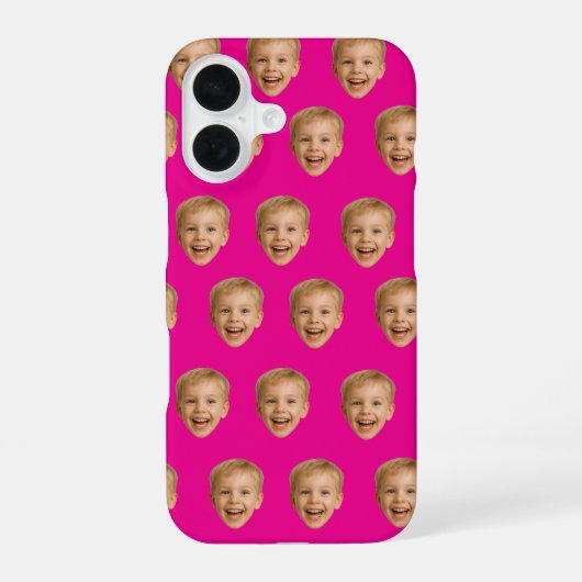 Aangepast Gezichtscadeau, Gepersonaliseerde Gezich iPhone 16 Hoesje (Achterkant)
