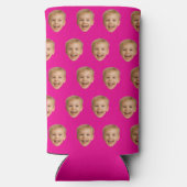 Aangepast Gezichtscadeau, Gepersonaliseerde Gezich Seltzer Blikjeskoeler (Achterkant)