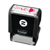 Aangepast gezin 4 juli BBQ Rubber Stamp Zelfinktende Stempel (Product)