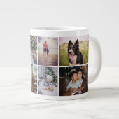 Aangepast gezin 8 Fotocollage Holiday Keepomwille Grote Koffiekop (Voorkant rechts)