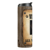 Aangepast Gezocht Poster voor foto-inzending Thermosbeker (Gedraaid links)