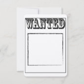 Aangepast gezochte Poster Kaart (Voorkant)