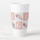 Aangepast Gigi Grandmoeder 5 Fotocollage Latte Mok (Voorkant)