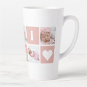 Aangepast Gigi Grandmoeder 5 Fotocollage Latte Mok (Rechts)