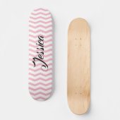 Aangepast giraal roze schroothoop skateboard (Voorkant)