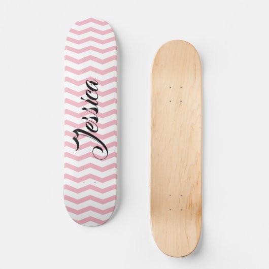 Aangepast giraal roze schroothoop skateboard (Voorkant)