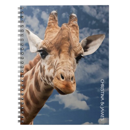 Aangepast Giraffe - Aangepast Notitieboek (Voorkant)