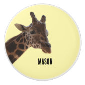 Aangepast, Giraffe trekknop Keramische Knop (Voorkant)