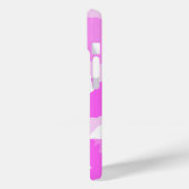 Aangepast Girly Pink- en White Camouflage Pattern Case-Mate iPhone Case (Achterkant / Links)