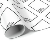 Aangepast glanzend papier voor opvulling van 30 x  (Rol Hoek)