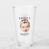 Aangepast glas, Baby-glas, vader verjaardagscadeau Glas (Achterkant)