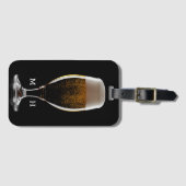 Aangepast glas bier bagagelabel (Voorkant (horizontaal))