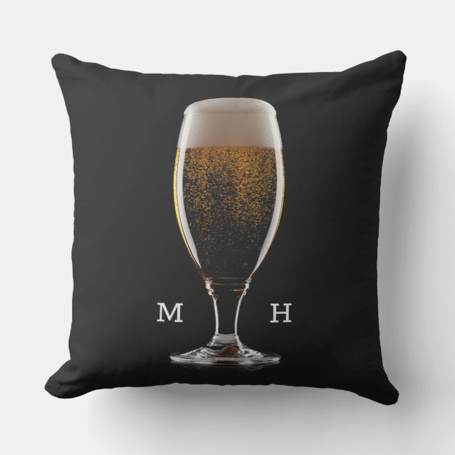 Aangepast glas bier buitenkussen (Voorkant)