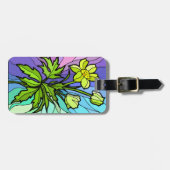 Aangepast glas Daisy Bagagelabel (Voorkant horizontaal)