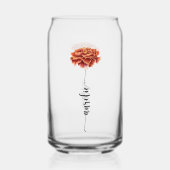 Aangepast glas Fleur Naissance Oillet Voornaam (Achterkant)