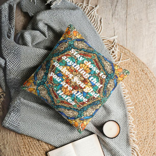 Aangepast Glas in lood Mozaïek Patroon Iraanse ges Kussen