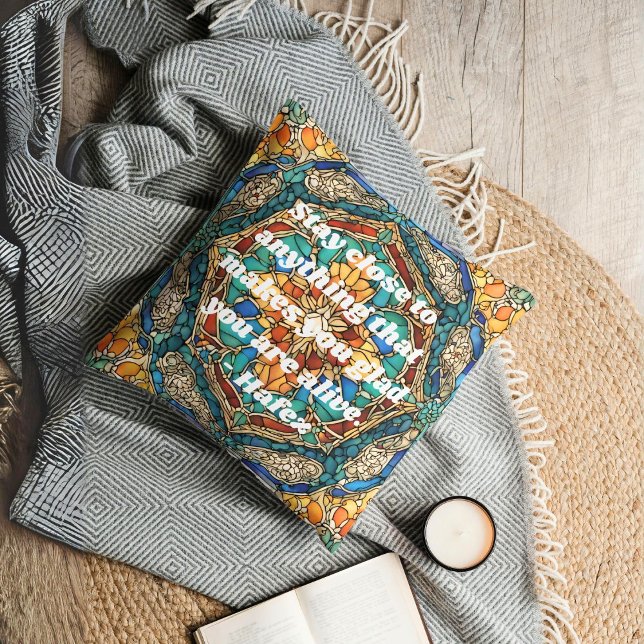 Aangepast Glas in lood Mozaïek Patroon Iraanse ges Kussen (Custom Stained Glass Mosaic Pattern Iranian Gifts)