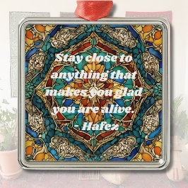 Aangepast Glas in lood Mozaïek Patroon Iraanse ges Metalen Ornament