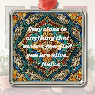 Aangepast Glas in lood Mozaïek Patroon Iraanse ges Metalen Ornament