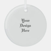 Aangepast Glas Ornament (Voorkant)