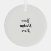 Aangepast Glas Ornament (Achterkant)