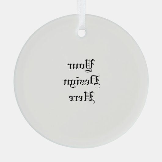 Aangepast Glas Ornament (Achterkant)