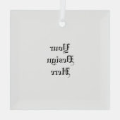 Aangepast Glas Ornament (Achterkant)