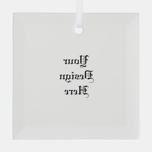 Aangepast Glas Ornament (Achterkant)