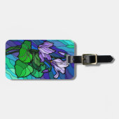 Aangepast glas Paarse Flower Bagagelabel (Voorkant horizontaal)