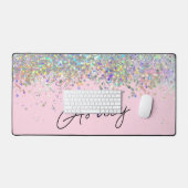 Aangepast glitter bureaumat (Keyboard & Muis)