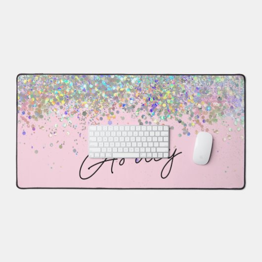 Aangepast glitter bureaumat (Keyboard & Muis)