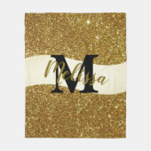 Aangepast glitter fleece deken (Voorkant)