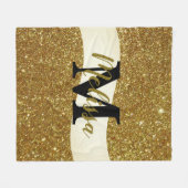 Aangepast glitter fleece deken (Voorkant (Horizontaal))
