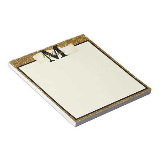 Aangepast glitter notitieblok (Schuin)
