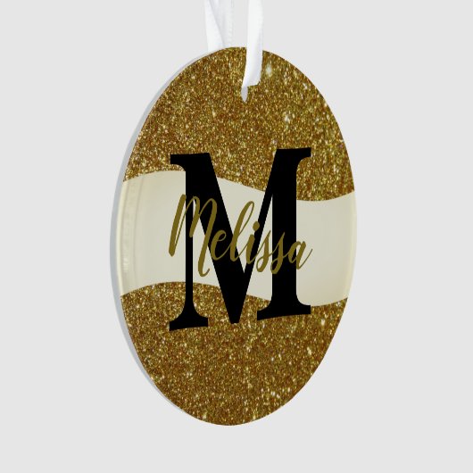 Aangepast glitter ornament (voorkant)