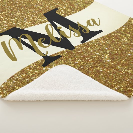 Aangepast glitter sherpa deken (3/4)