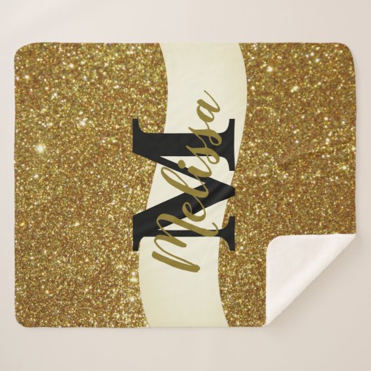 Aangepast glitter sherpa deken (Voorkant (horizontaal))