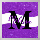 Aangepast glitterposter poster (Voorkant)