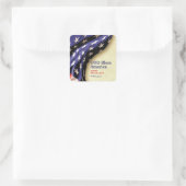 Aangepast GOD BLESS AMERICA Vierkante Sticker (Tas)