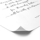 Aangepast goddochter Religieuze Cadeaus/Decor Even Poster (Hoek)