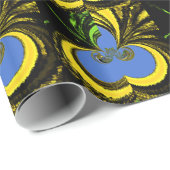 Aangepast, Gold coole inpakpapier Blauw ontwerp (Rol Hoek)