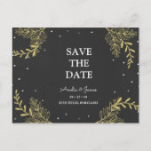 Aangepast - Gold Ferns slaat de datum op Briefkaart (Voorkant)