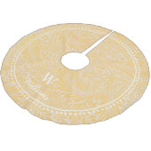 Aangepast  Gold Larkspur-ventilator Kerstboom Rok (Gekanteld)